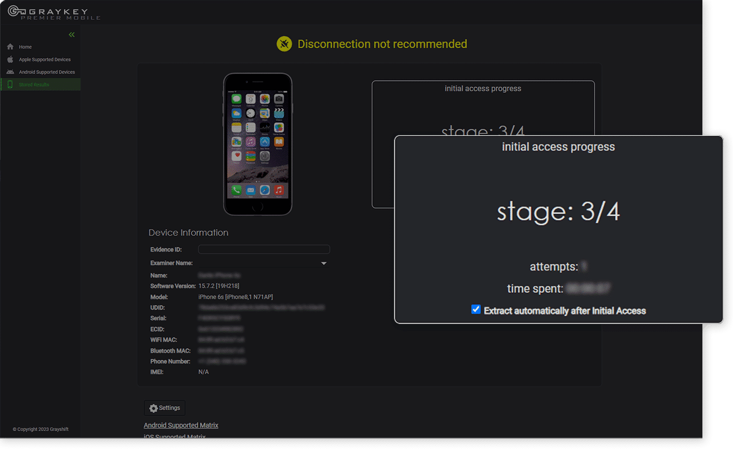Graykey peut fournir un accès aux derniers appareils iOS & Android